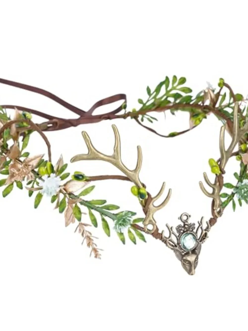 Fairy Antler Flower Crown Headpiece Woodland Renaissance Renfaire Cosplay